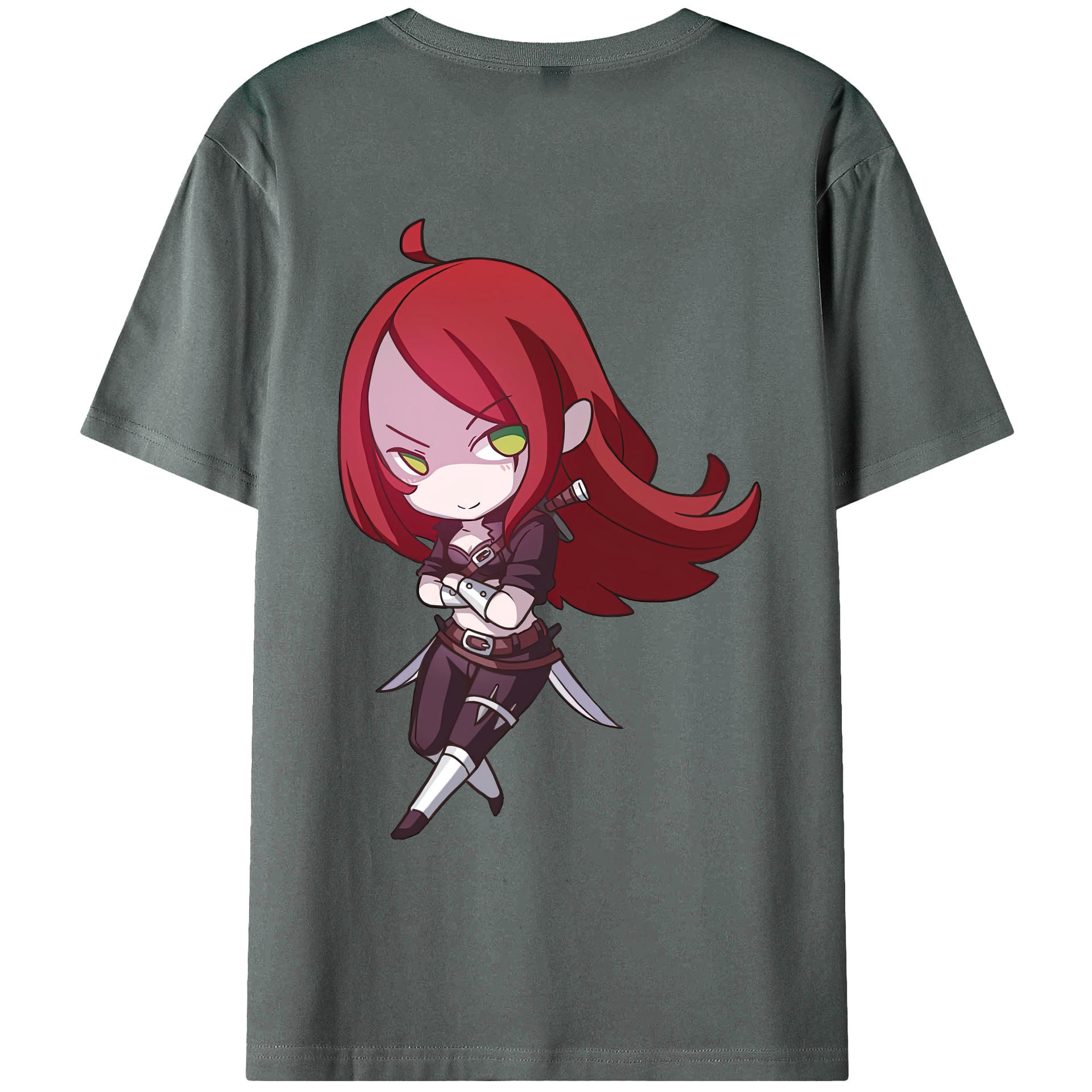 リーグ・オブ・レジェンド League of Legends LOL 綿100％ メンズ半袖Tシャツ（バックプリント） 通気性